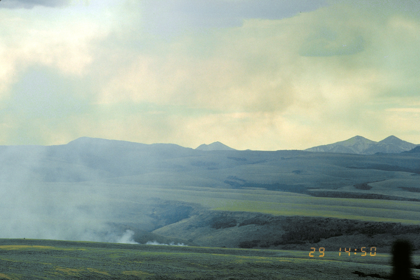 Mary River's Peak in the Jarbidge Wilderness Area during a fire event