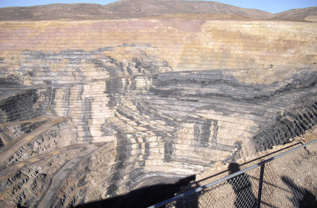 Large mine pit.